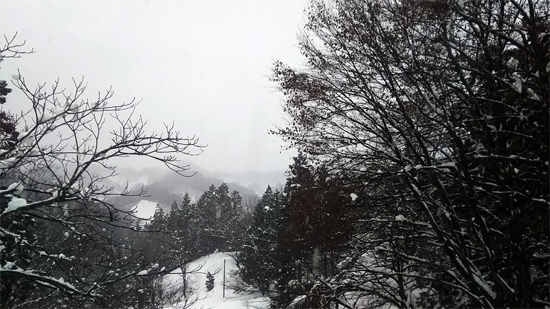 石塚酒造 豪雪風景