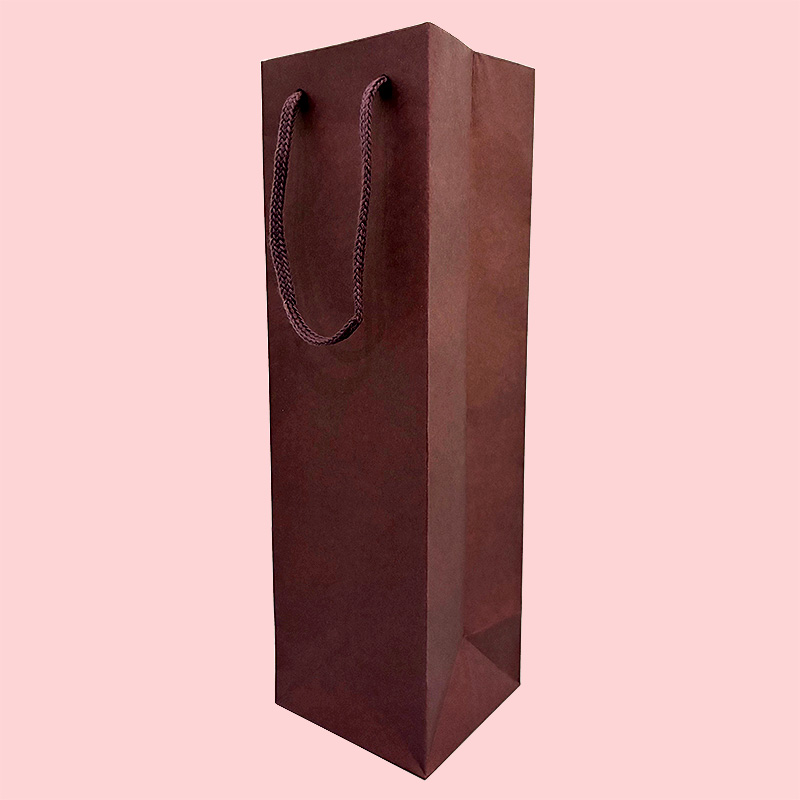 「手提紙袋（カラー：エンジ）」見本