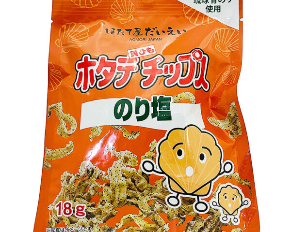ホタテ貝ひもチップス のり塩